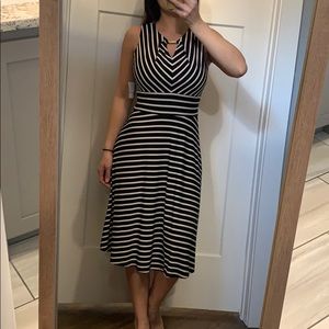 Beautiful black and white dress